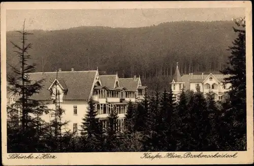 Ak Schierke Wernigerode am Harz, Kaufm. Heim, Brockenscheideck