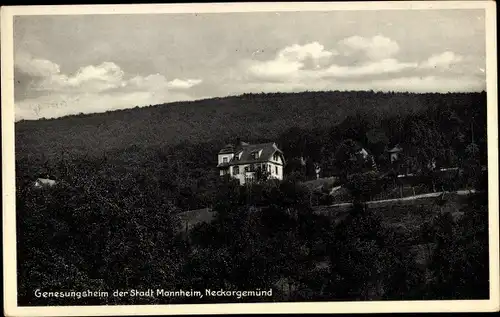 Ak Neckargemünd am Neckar, Genesungsheim der Stadt Mannheim