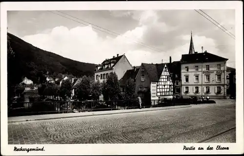 Ak Neckargemünd am Neckar, Partie an der Elsenz