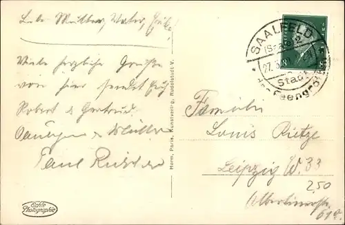 Ak Saalfeld an der Saale Thüringen, Partie am Wehr, Brücke