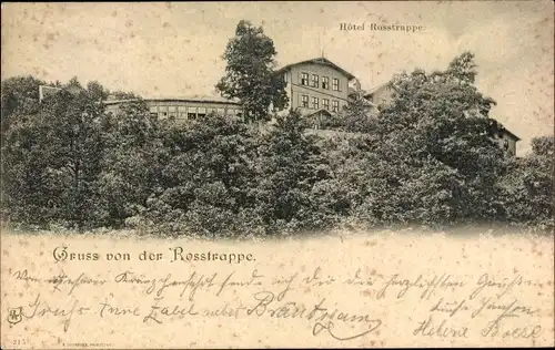Ak Thale im Harz, Hotel Rosstrappe