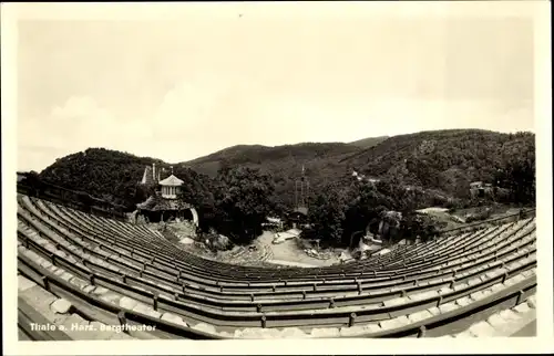 Ak Thale im Harz, Bergtheater, Bühne, Ränge