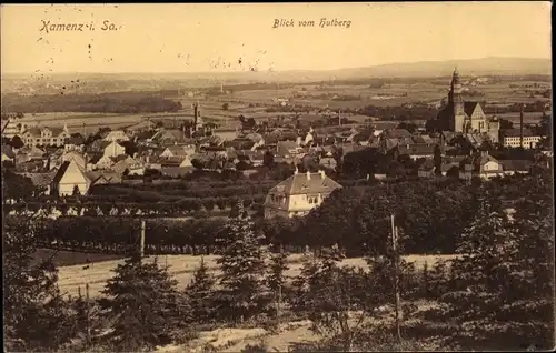 Ak Kamenz Sachsen, Blick vom Hutberg