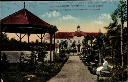 Ak Königsbrück in der Oberlausitz, Truppenübungsplatz, Neues Lager