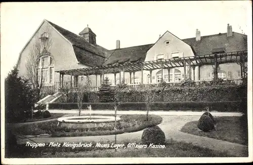 Ak Königsbrück in der Oberlausitz, Truppenübungsplatz, Neues Lager, Offizierscasino