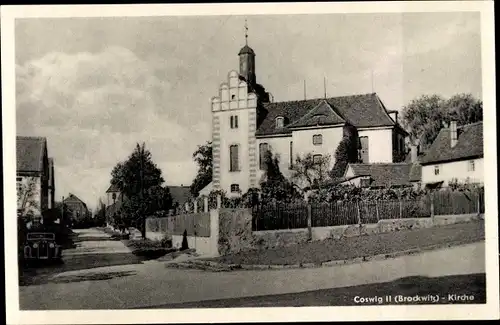 Ak Brockwitz Coswig in Sachsen, Kirche