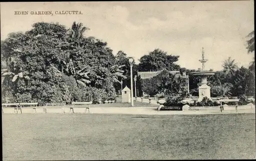 Ak Calcutta Kolkata Kalkutta Indien, Eden Garden