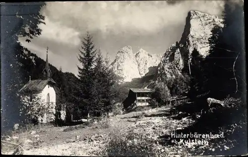 Ak Kufstein in Tirol, Hinterbärenbad, Ortsansicht, Kirche