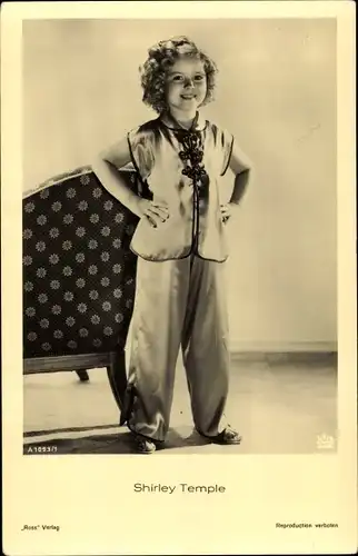 Ak Schauspielerin Shirley Temple, Ross Verlag A 1093 1