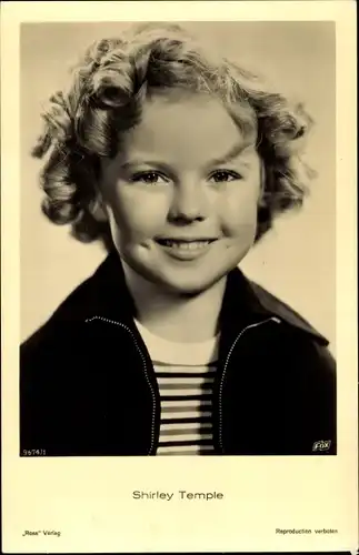 Ak Schauspielerin Shirley Temple, Portrait