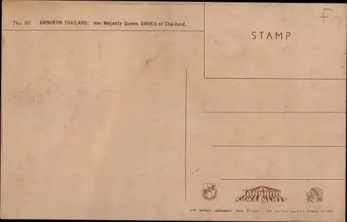 Ak Bangkok Thailand, Königin Sirikit, Portrait