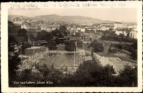 Ak Ústí nad Labem Aussig an der Elbe, Lazne Klise