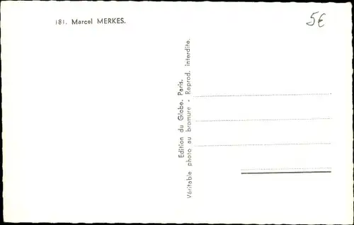 Ak Marcel Merkes, Schauspieler, Portrait, Studio Harcourt 181