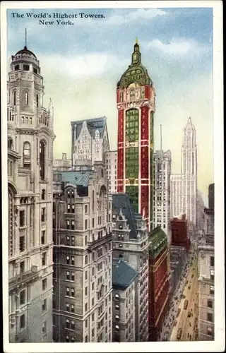 Ak New York City USA, The World's Highest Towers