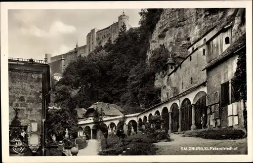 Ak Salzburg in Österreich, St. Petersfriedhof