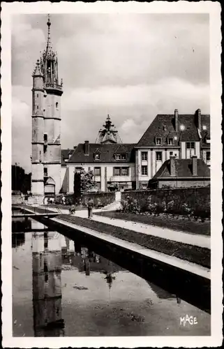 Ak Evreux Eure, Le Beffroi et la Promenade de l'Iton