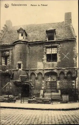 Ak Valenciennes Wallonien Hennegau Belgien, Maison du Prevost, entrance