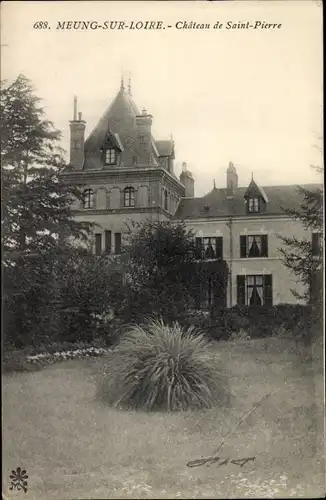 Ak Meung sur Loire Loiret, Château de Saint Pierre