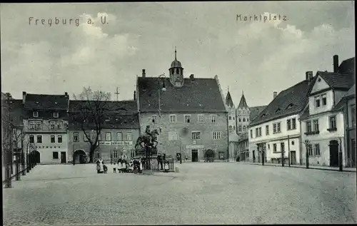 Ak Freyburg an der Unstrut, Marktplatz