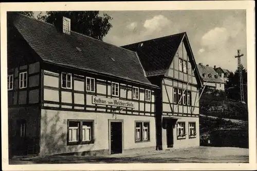 Ak Marienberg im Erzgebirge Sachsen, Huthaus zum Molchner Stolln, Richard Uhlig