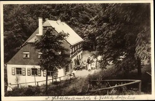 Ak Ansprung Marienberg im Erzgebirge, Gasthof Hüttstattmühle