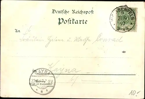 Litho Weißenfels an der Saale, Schloss, Marktplatz, Brücke, Saalepartie