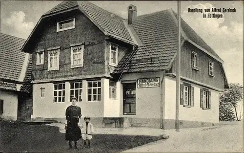 Ak Hottingen Rickenbach im Hotzenwald in Baden Wüttemberg, Handlung von Alfred Gersbach