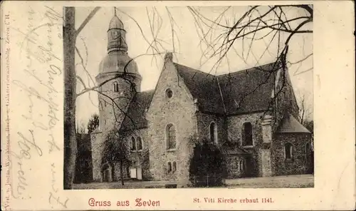 Ak Zeven in Niedersachsen, St. Viti Kirche, erbaut 1141