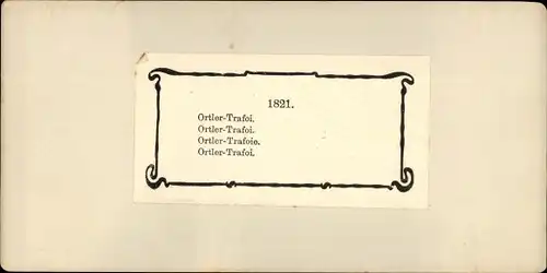 Stereo Foto Ortler Ortles Trafoi Südtirol, Gebirgsansicht, Waldpartie, 1821