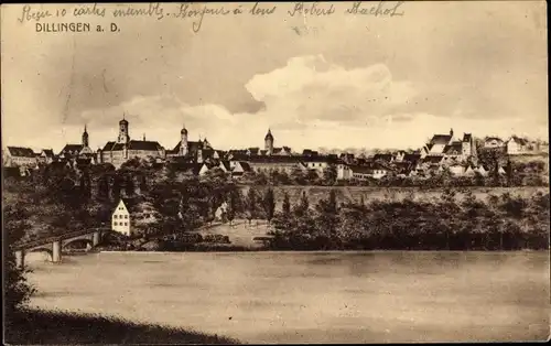 Ak Dillingen an der Donau, Gesamtansicht
