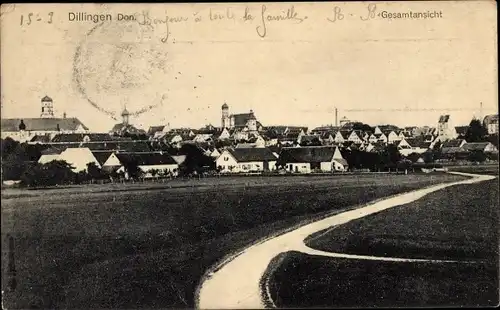 Ak Dillingen an der Donau, Gesamtansicht