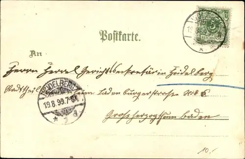 Litho Bad Rippoldsau Schapbach im Schwarzwald, Ortsansichten, Paar