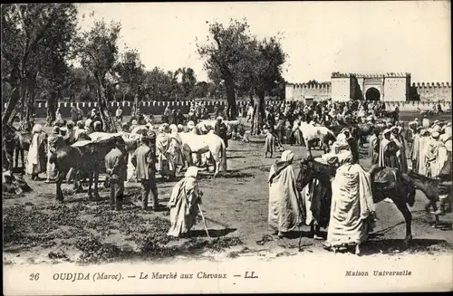 Ak Oudjda Oujda Marokko, Le Marché aux Chevaux