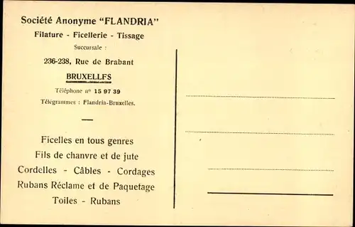 Ak Bruxelles Brüssel, machines a polir, Société Anonyme Flandria, Maschinen in Fabrikhalle