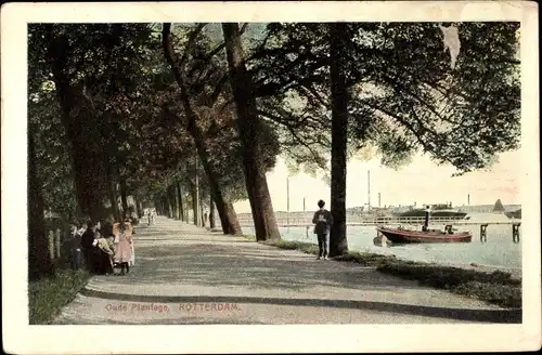 Ak Rotterdam Südholland Niederlande, Oude Plantage