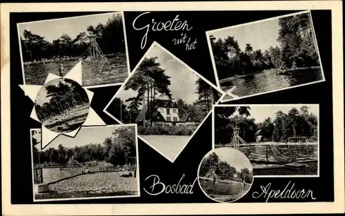 Ak Apeldoorn Gelderland, Bosbad