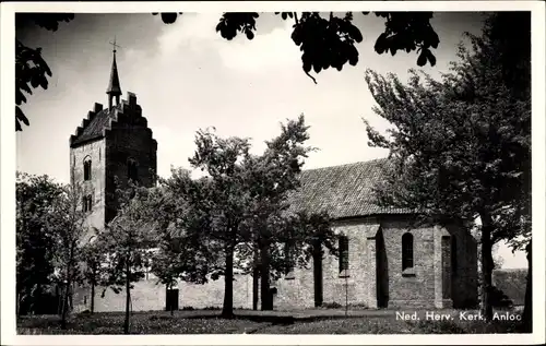 Ak Anloo Hunze Drenthe, Ned. Herv. Kerk