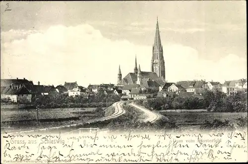 Ak Schleswig an der Schlei, Dom vom Klosterfeld