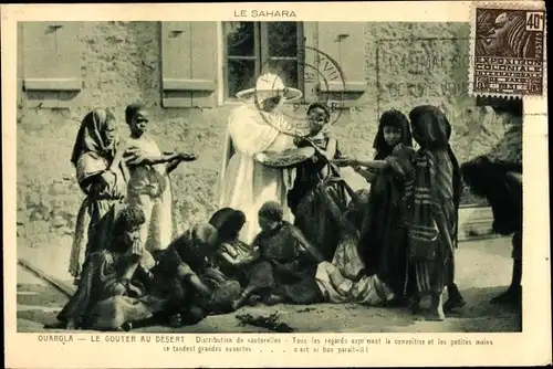Ak Ouargla Algerien, Distribution de sauterelles