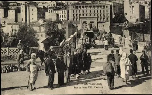 Ak Constantine Algerien, Le Pont d'El Kantara