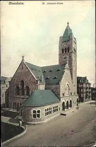 Ak Mannheim in Baden, St. Johanniskirche