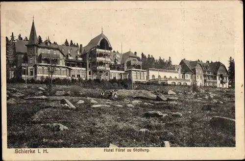 Ak Schierke Wernigerode am Harz, Hotel Fürst zu Stolberg