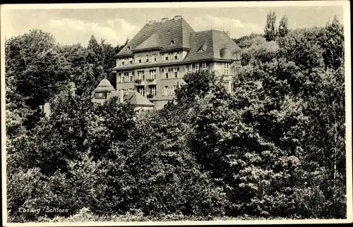 Ak Coswig in Sachsen, Blick zum Schloss