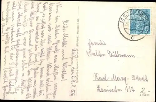 Ak Triebischtal Meißen in Sachsen, Teilansicht