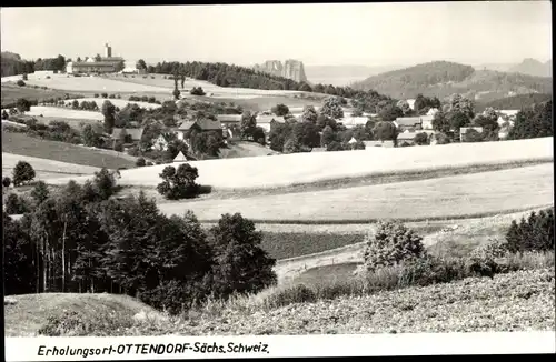 Ak Ottendorf Bahretal Sächsische Schweiz, Panorama