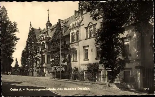 Ak Dresden Cotta, Konsumgrundschule des Bezirkes Dresden