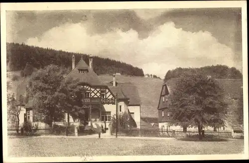 Ak Bienhof Bad Gottleuba in Sachsen, Erholungsheim des Heimatschutzes