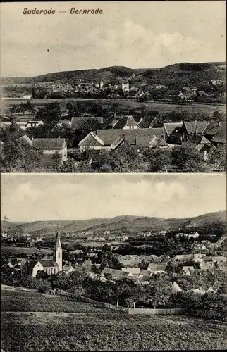 Ak Bad Suderode Quedlinburg im Harz, Gernrode, Panorama