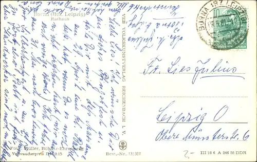 Ak Borna im Kreis Leipzig, Rathaus