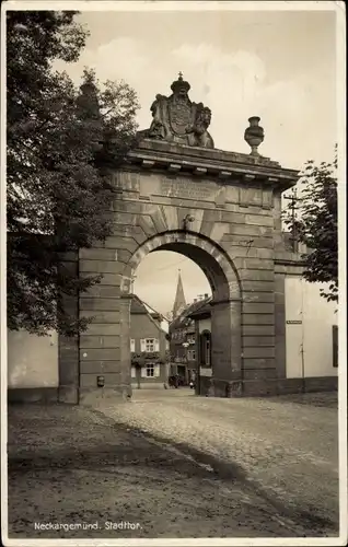 Ak Neckargemünd am Neckar, Stadttor